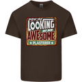You're Looking at an Awesome Plasterer Mens Cotton T-Shirt Tee Top Dark Chocolate