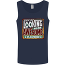 You're Looking at an Awesome Plasterer Mens Vest Tank Top Navy Blue