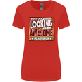 You're Looking at an Awesome Plasterer Womens Wider Cut T-Shirt Red