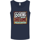 You're Looking at an Awesome Police Officer Mens Vest Tank Top Navy Blue