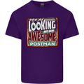 You're Looking at an Awesome Postman Mens Cotton T-Shirt Tee Top Purple