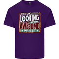 You're Looking at an Awesome Priest Mens Cotton T-Shirt Tee Top Purple