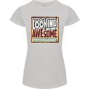 You're Looking at an Awesome Psychologist Womens Petite Cut T-Shirt Sports Grey