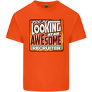 You're Looking at an Awesome Recruiter Mens Cotton T-Shirt Tee Top Orange