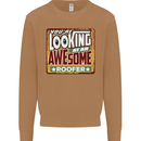 You're Looking at an Awesome Roofer Mens Sweatshirt Jumper Caramel Latte