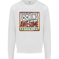 You're Looking at an Awesome Sailor Sailing Kids Sweatshirt Jumper White