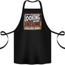 You're Looking at an Awesome Sales Rep Cotton Apron 100% Organic Black