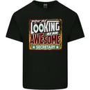 You're Looking at an Awesome Secretary Mens Cotton T-Shirt Tee Top Black