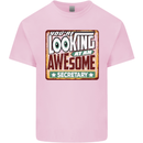 You're Looking at an Awesome Secretary Mens Cotton T-Shirt Tee Top Light Pink