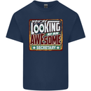 You're Looking at an Awesome Secretary Mens Cotton T-Shirt Tee Top Navy Blue