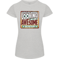You're Looking at an Awesome Secretary Womens Petite Cut T-Shirt Sports Grey