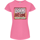 You're Looking at an Awesome Security Guard Womens Petite Cut T-Shirt Azalea