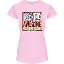 You're Looking at an Awesome Security Guard Womens Petite Cut T-Shirt Light Pink