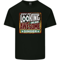 You're Looking at an Awesome Singer Mens Cotton T-Shirt Tee Top Black