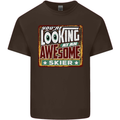 You're Looking at an Awesome Skier Kids T-Shirt Childrens Chocolate