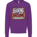 You're Looking at an Awesome Solicitor Mens Sweatshirt Jumper Purple