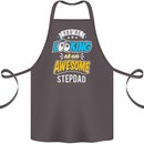 You're Looking at an Awesome Stepdad Cotton Apron 100% Organic Dark Grey