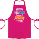 You're Looking at an Awesome Stepdad Cotton Apron 100% Organic Pink