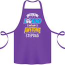 You're Looking at an Awesome Stepdad Cotton Apron 100% Organic Purple