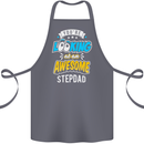 You're Looking at an Awesome Stepdad Cotton Apron 100% Organic Steel