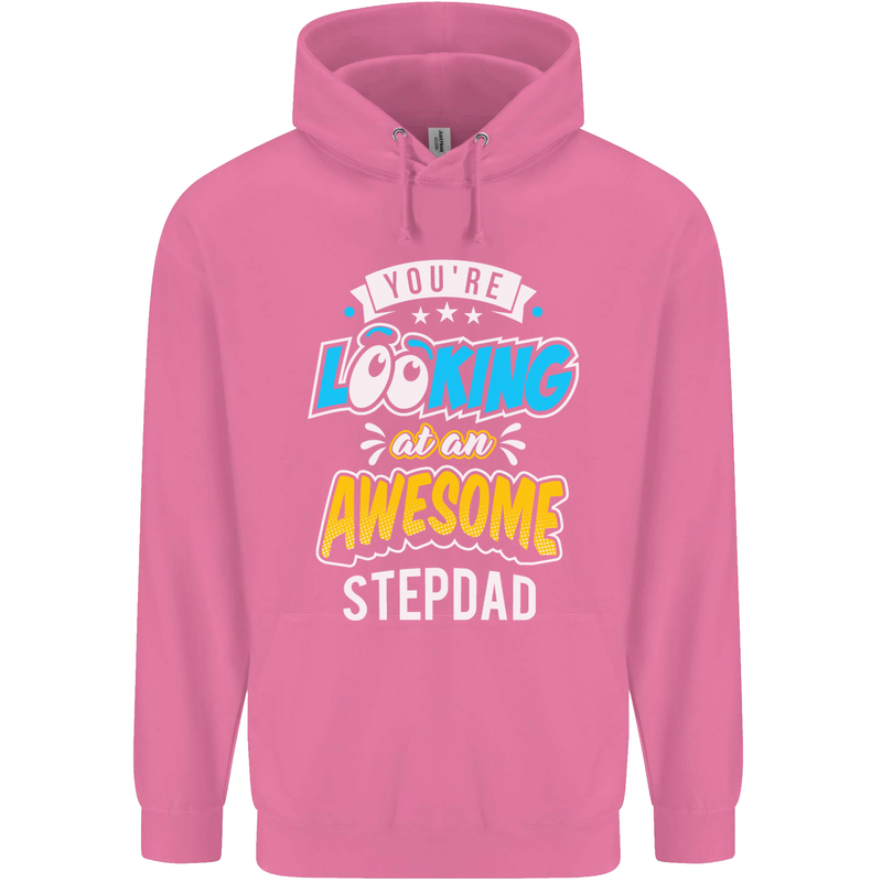 You're Looking at an Awesome Stepdad Mens 80% Cotton Hoodie Azelea