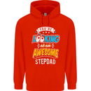 You're Looking at an Awesome Stepdad Mens 80% Cotton Hoodie Bright Red