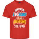 You're Looking at an Awesome Stepdad Mens Cotton T-Shirt Tee Top Red