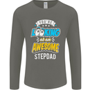 You're Looking at an Awesome Stepdad Mens Long Sleeve T-Shirt Charcoal