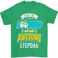 You're Looking at an Awesome Stepdad Mens T-Shirt Cotton Gildan Irish Green