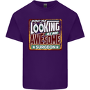You're Looking at an Awesome Surgeon Mens Cotton T-Shirt Tee Top Purple