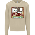 You're Looking at an Awesome Surveyor Mens Sweatshirt Jumper Sand