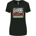 You're Looking at an Awesome Swimmer Womens Wider Cut T-Shirt Black