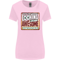 You're Looking at an Awesome Swimmer Womens Wider Cut T-Shirt Light Pink