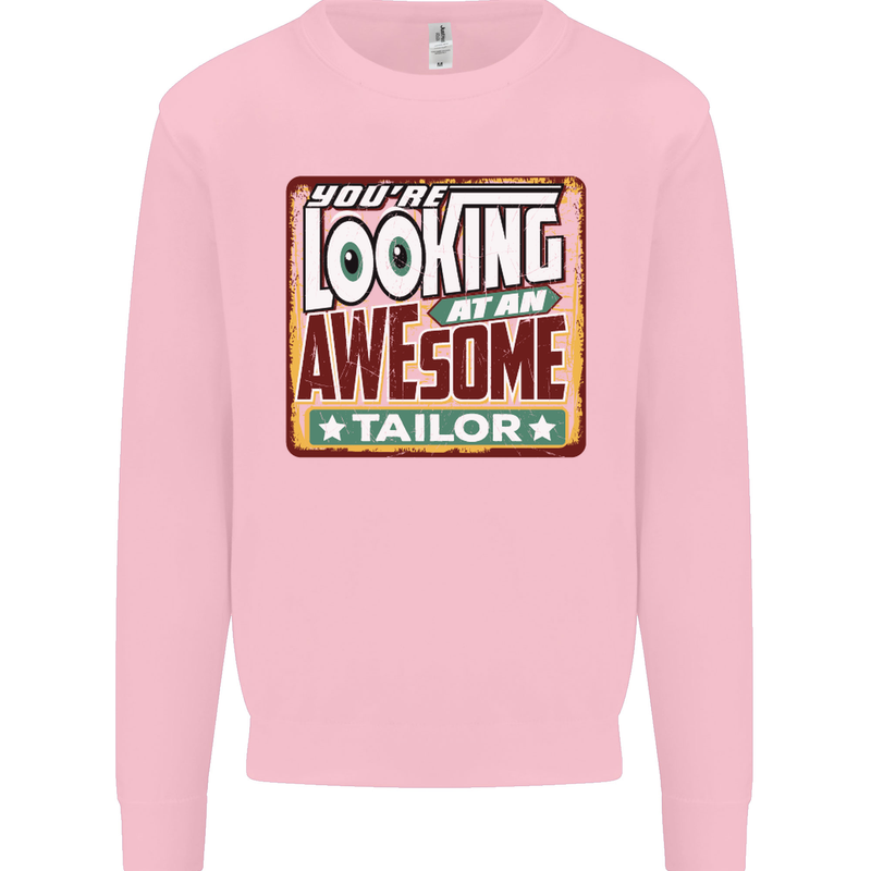 You're Looking at an Awesome Tailor Mens Sweatshirt Jumper Light Pink