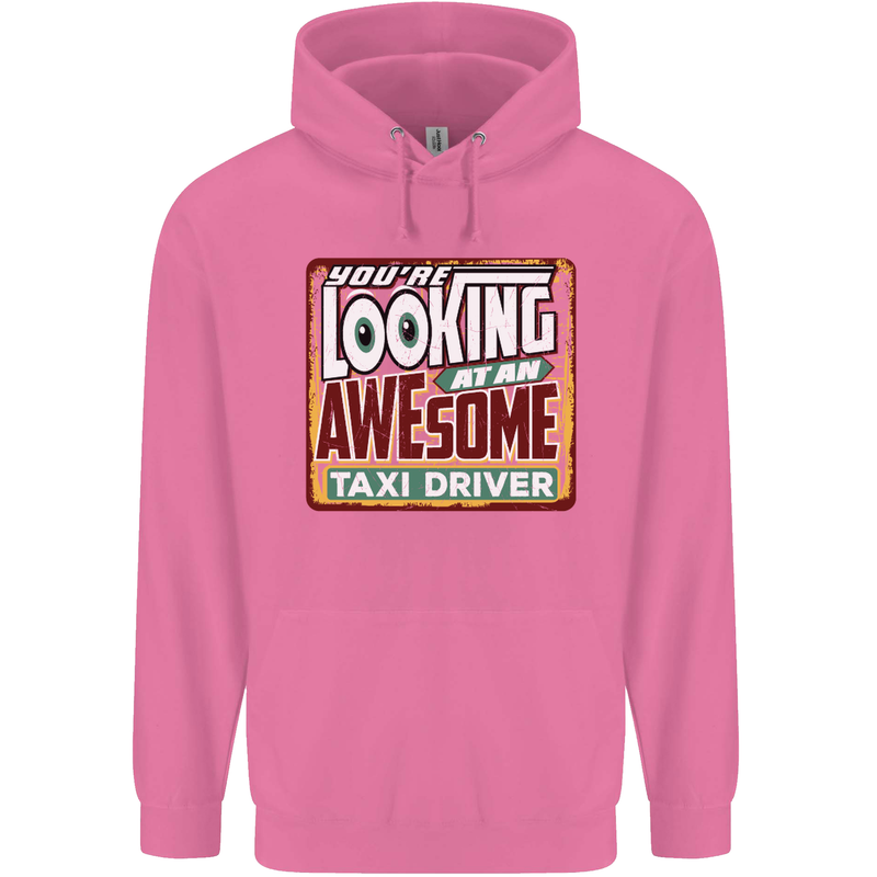 You're Looking at an Awesome Taxi Driver Mens 80% Cotton Hoodie Azelea