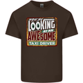 You're Looking at an Awesome Taxi Driver Mens Cotton T-Shirt Tee Top Dark Chocolate