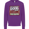 You're Looking at an Awesome Taxi Driver Mens Sweatshirt Jumper Purple