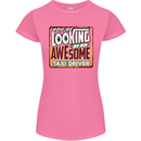You're Looking at an Awesome Taxi Driver Womens Petite Cut T-Shirt Azalea