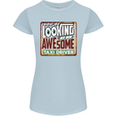 You're Looking at an Awesome Taxi Driver Womens Petite Cut T-Shirt Light Blue