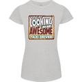 You're Looking at an Awesome Taxi Driver Womens Petite Cut T-Shirt Sports Grey