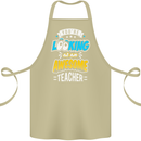 You're Looking at an Awesome Teacher Cotton Apron 100% Organic Khaki