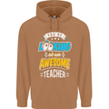 You're Looking at an Awesome Teacher Mens 80% Cotton Hoodie Caramel Latte