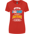 You're Looking at an Awesome Teacher Womens Wider Cut T-Shirt Red