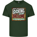 You're Looking at an Awesome Technician Mens Cotton T-Shirt Tee Top Forest Green