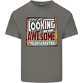 You're Looking at an Awesome Telemarketer Mens Cotton T-Shirt Tee Top Charcoal