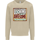 You're Looking at an Awesome Telemarketer Mens Sweatshirt Jumper Sand