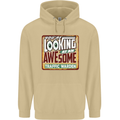 You're Looking at an Awesome Traffic Warden Mens 80% Cotton Hoodie Sand