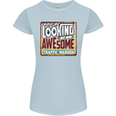 You're Looking at an Awesome Traffic Warden Womens Petite Cut T-Shirt Light Blue