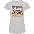 You're Looking at an Awesome Train Driver Womens Petite Cut T-Shirt Sports Grey