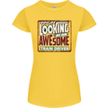 You're Looking at an Awesome Train Driver Womens Petite Cut T-Shirt Yellow